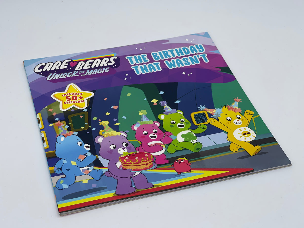 Care Bears Glücksbärchi Bilderbuch The Birthday That Wasn't mit 50+ Stickern (US) - End of Toys Store