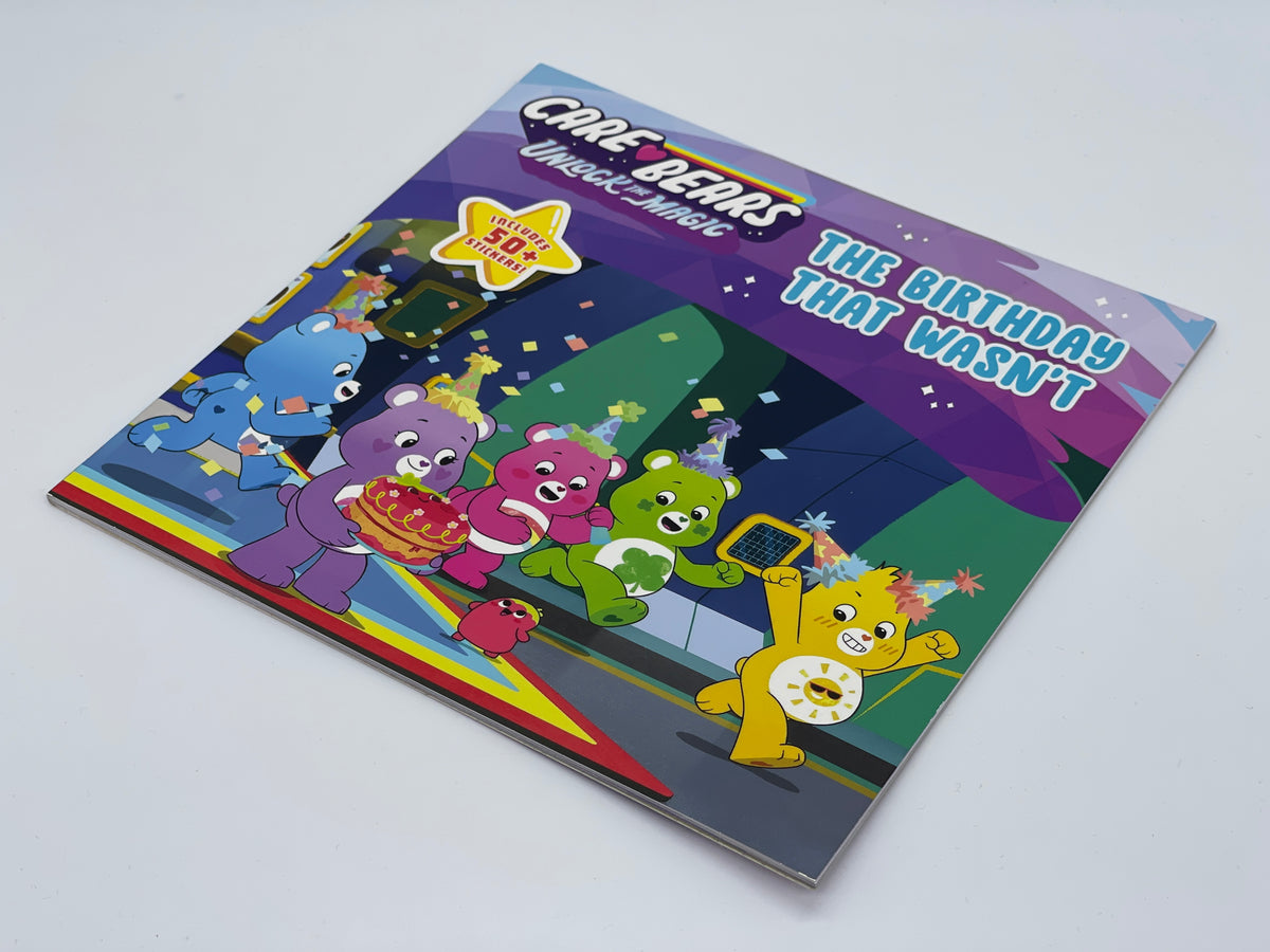 Care Bears Glücksbärchi Bilderbuch The Birthday That Wasn't mit 50+ Stickern (US) - End of Toys Store
