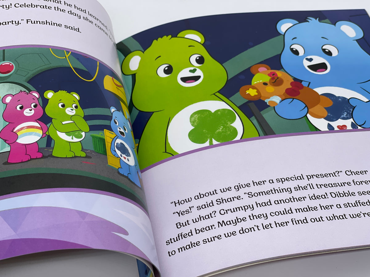 Care Bears Glücksbärchi Bilderbuch The Birthday That Wasn't mit 50+ Stickern (US) - End of Toys Store
