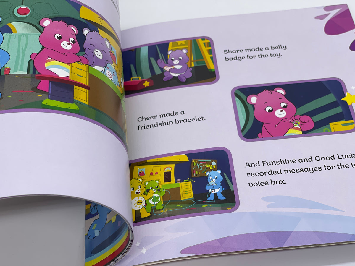 Care Bears Glücksbärchi Bilderbuch The Birthday That Wasn't mit 50+ Stickern (US) - End of Toys Store