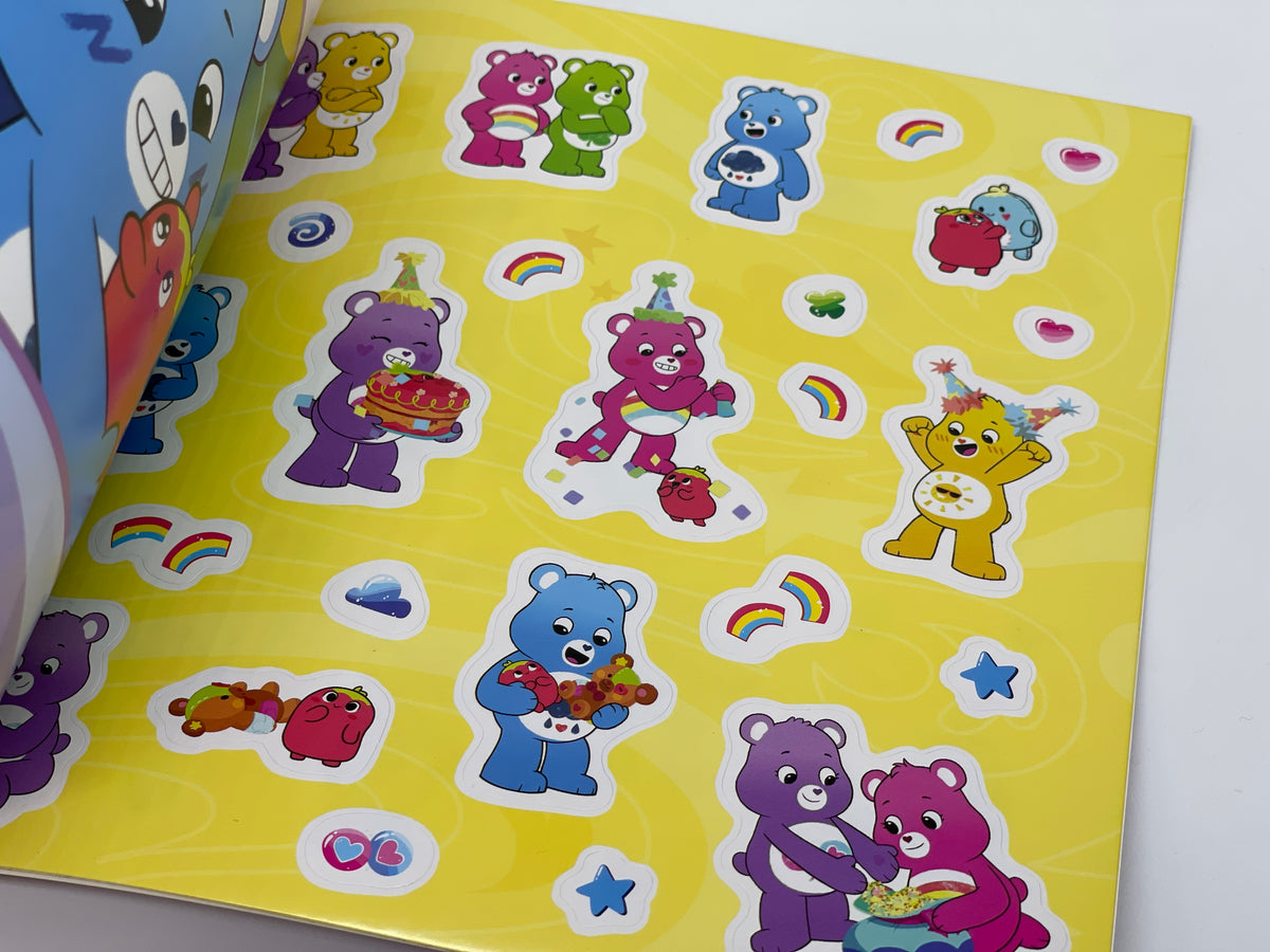 Care Bears Glücksbärchi Bilderbuch The Birthday That Wasn't mit 50+ Stickern (US) - End of Toys Store