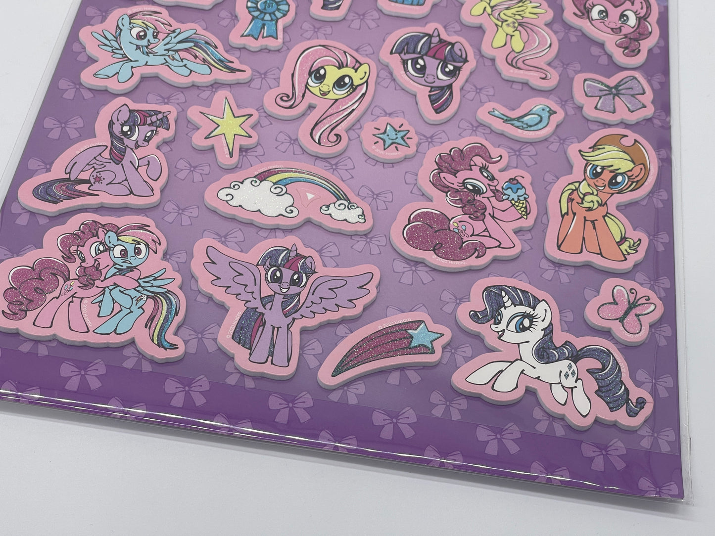 My Little Pony sticker set with a total of 72 stickers including foam stickers