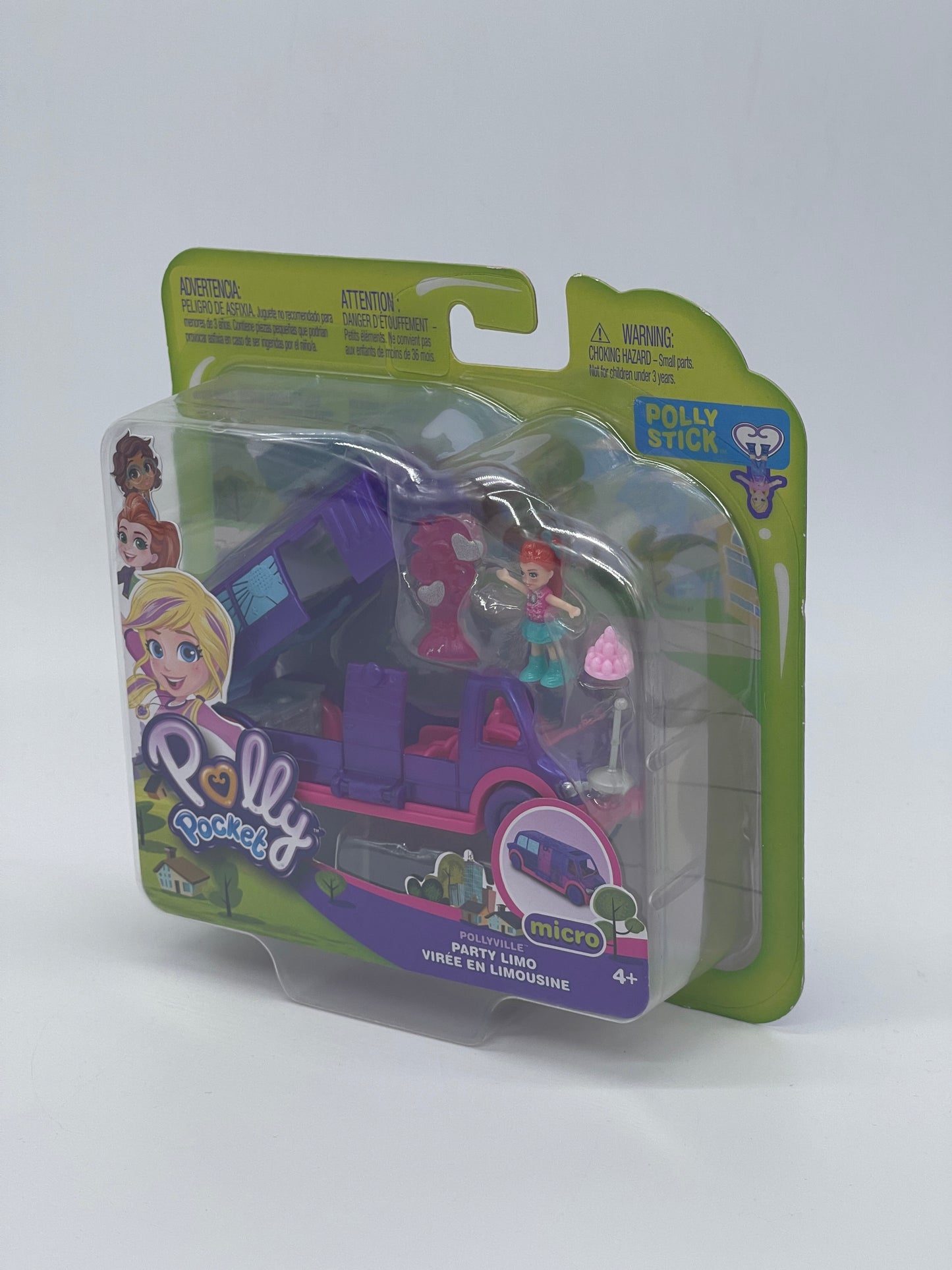 Polly Pocket Micro - PARTY LIMO / LIMOUSINE - Pollyville Spielset Polly Stick