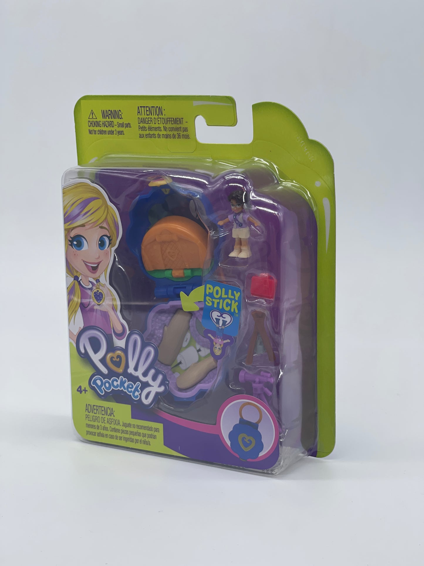 Polly Pocket Micro Playset - TENT AND CAMPFIRE - 2018 FWN40