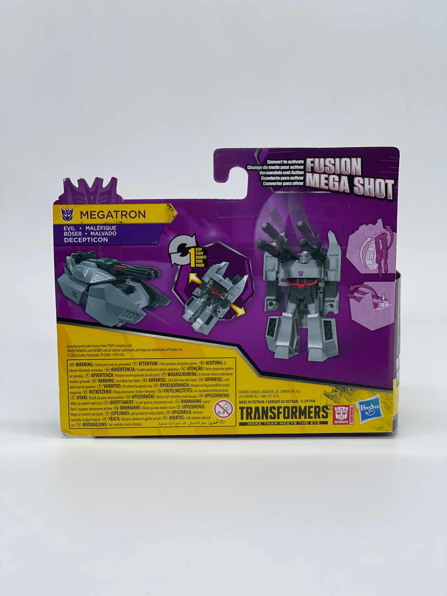 Transformers Bumblebee Cyberverse Adventures Megatron Decepticon Mega Shot