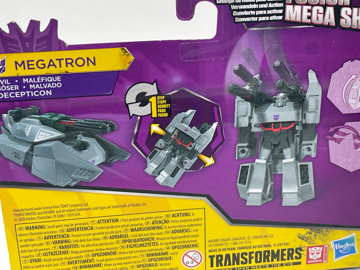 Transformers Bumblebee Cyberverse Adventures Megatron Decepticon Mega Shot