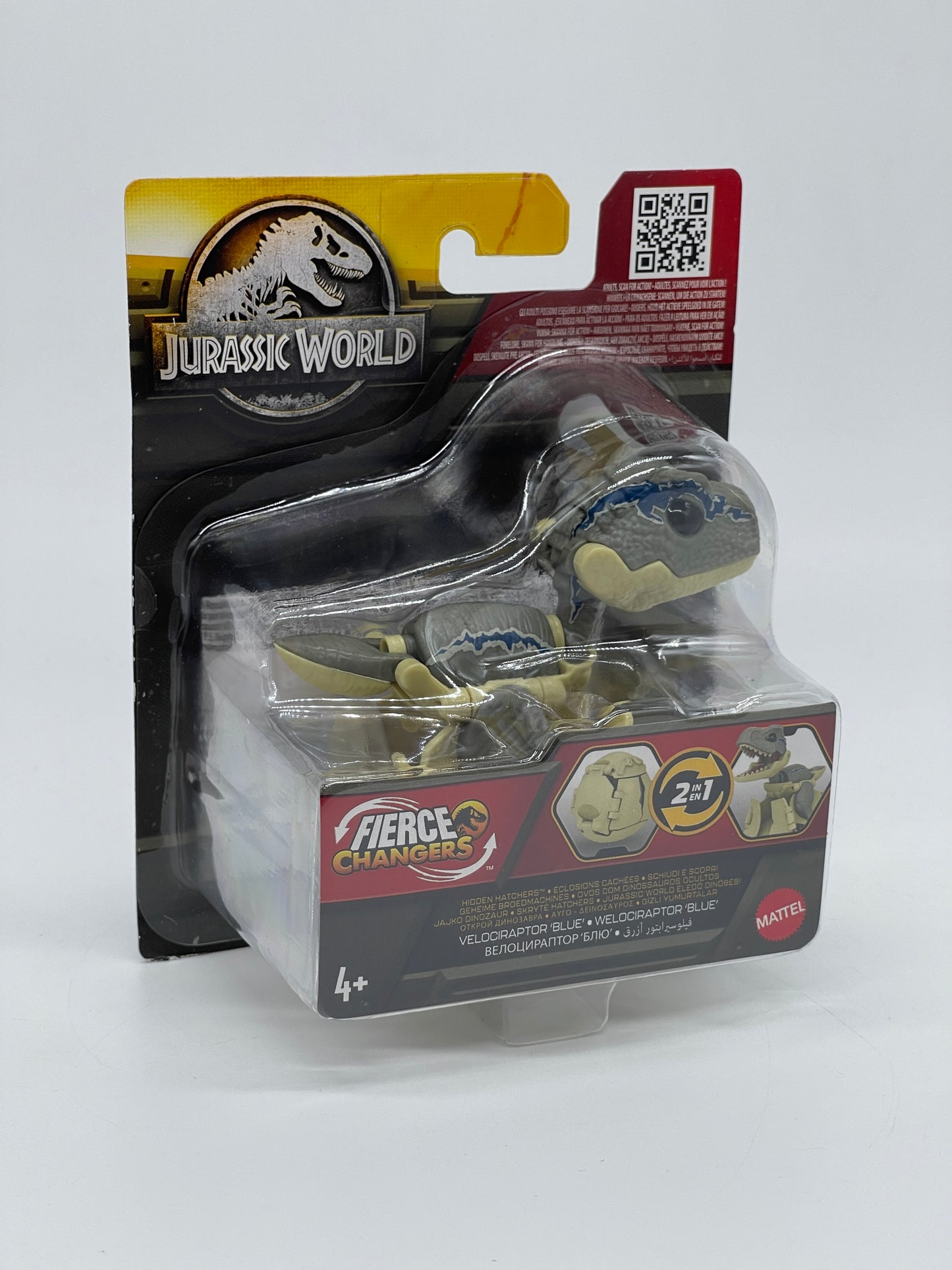 Jurassic World "Velociraptor Blue" Hidden Hatchers Fierce Changers 2in1 (2023)