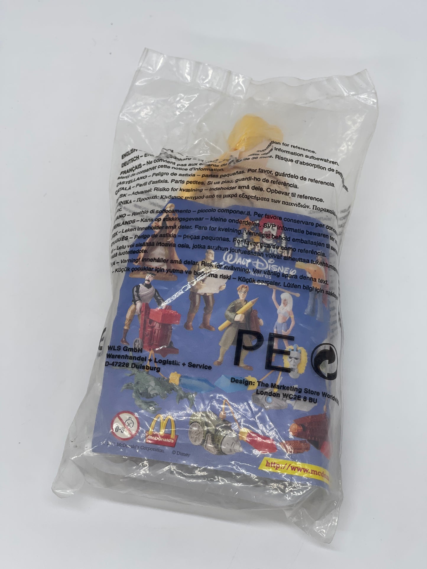 Disney's Atlantis "Helga Sinclair" Mc Donalds Junior Tüte Happy Meal (2001)