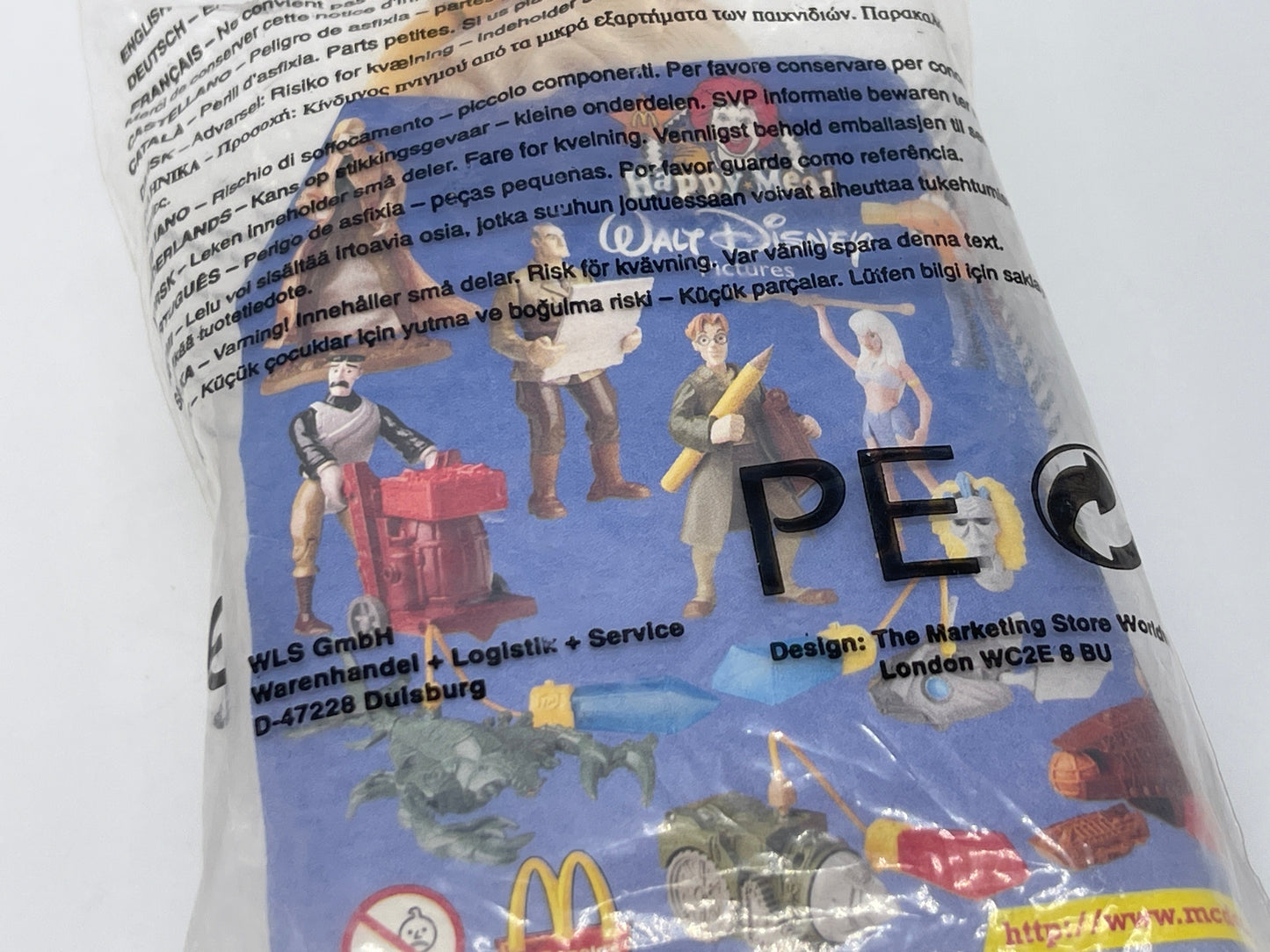 Disney's Atlantis "Helga Sinclair" Mc Donalds Junior Tüte Happy Meal (2001)