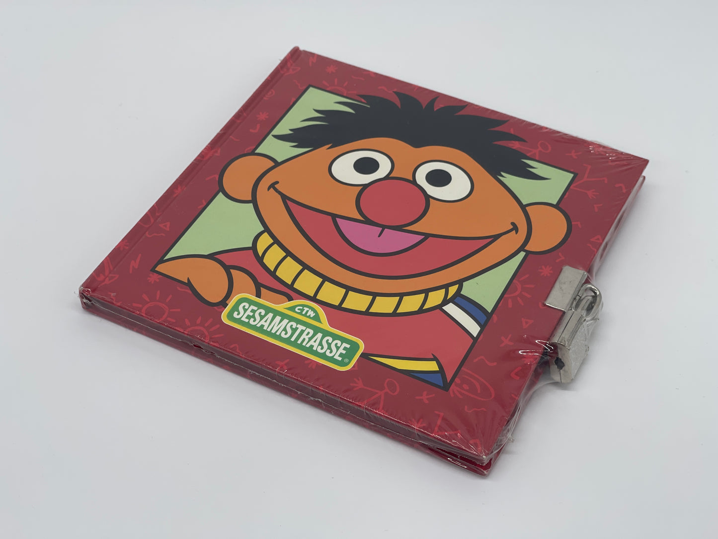 Sesamstraße Tagebuch "Ernie" mit Schloss und Schlüssel Vintage / sealed (1998)