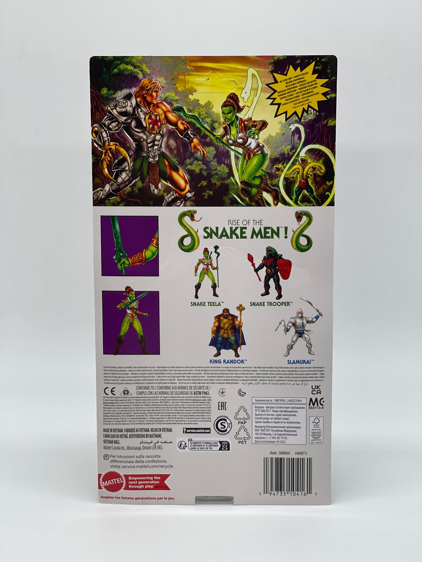 Masters of the Universe Origins "Snake Teela" Snake Men unpunched MOTU (2023)