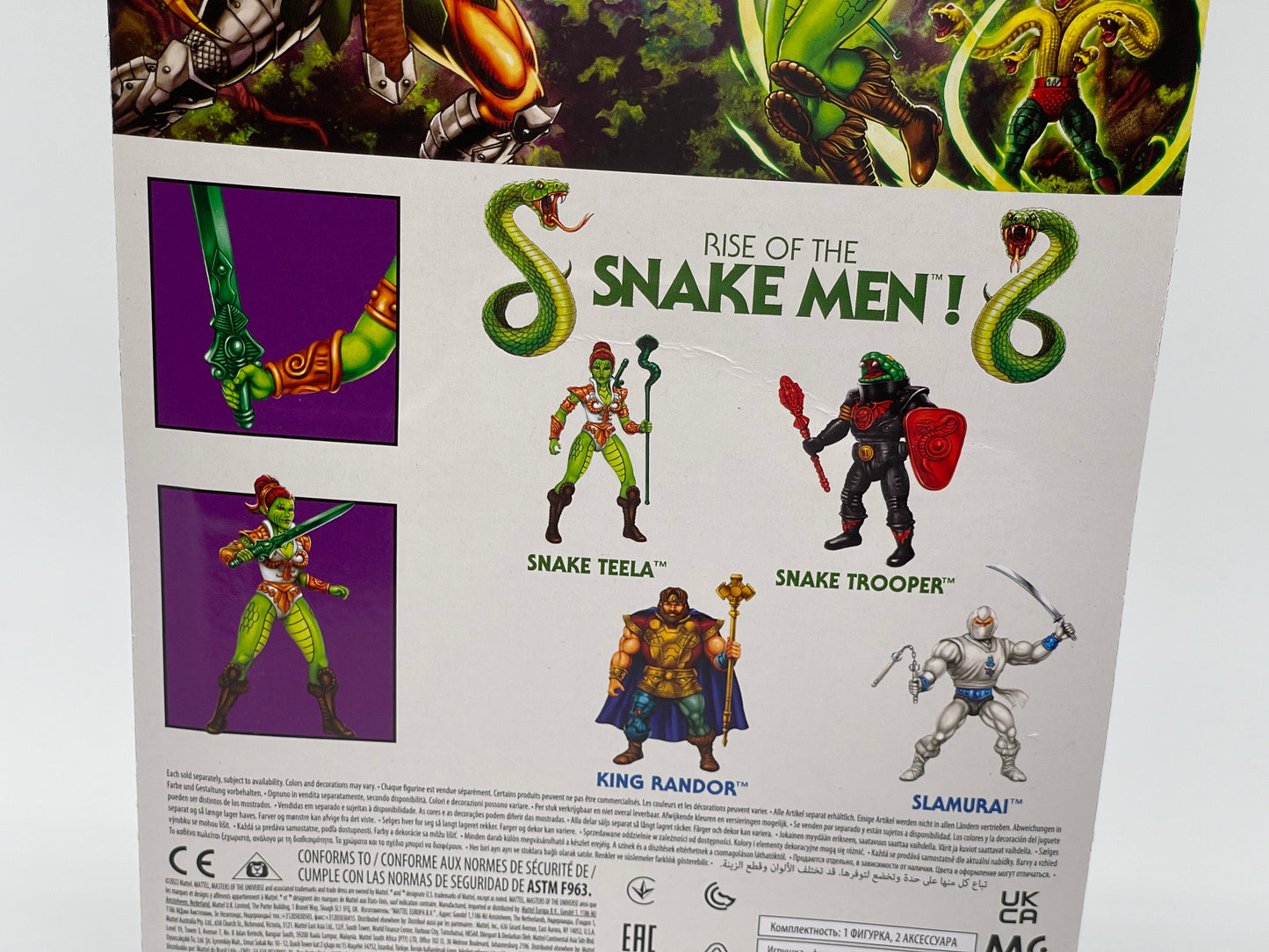 Masters of the Universe Origins "Snake Teela" Snake Men unpunched MOTU (2023)