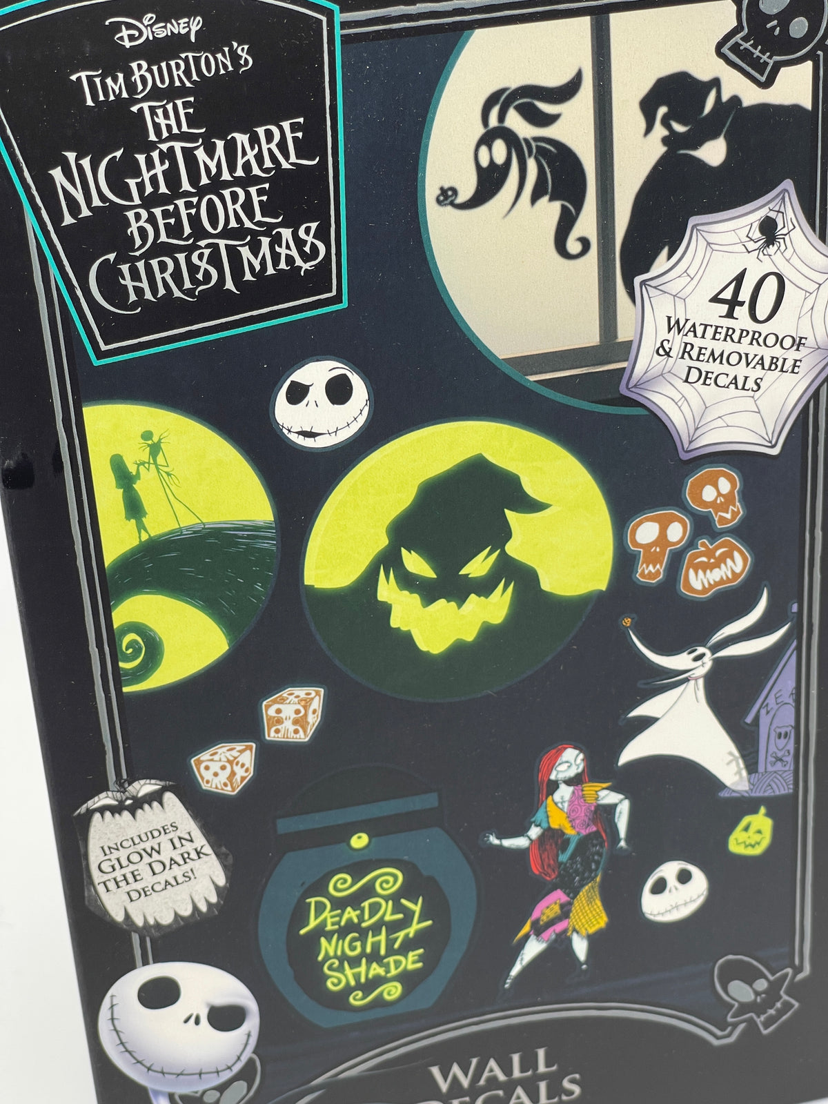 Nightmare Before Christmas Wandaufkleber Fenster Set Glow In The Dark (40 Stück)