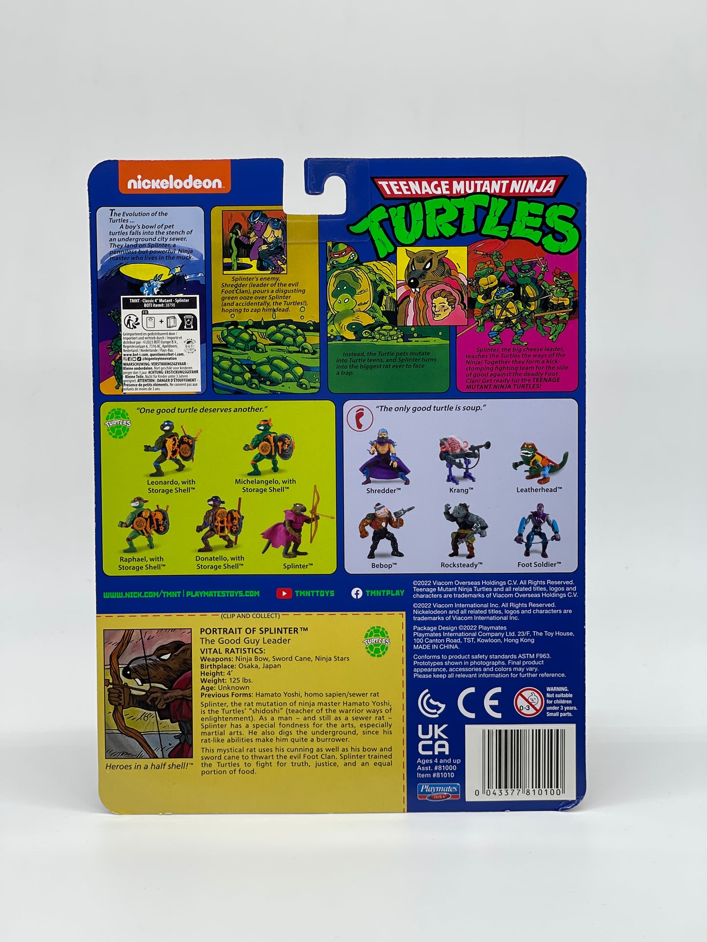 Teenage Mutant Ninja Turtles "Splinter" Classics US Version (2022)