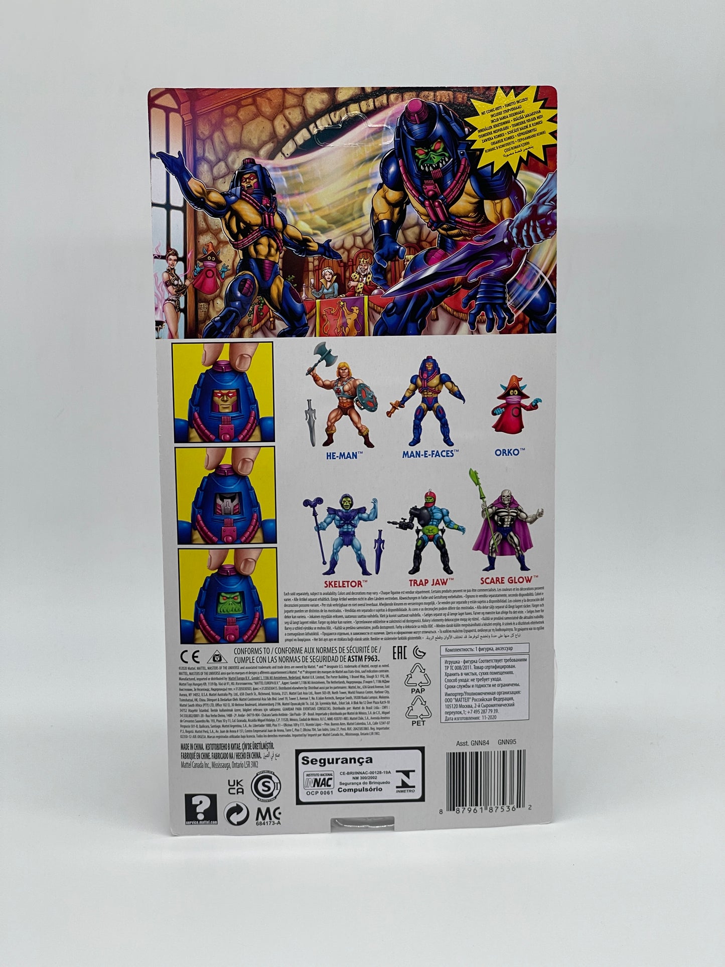 Masters of the Universe Origins "Man-E-Faces" unpunched MOTU (Mattel)