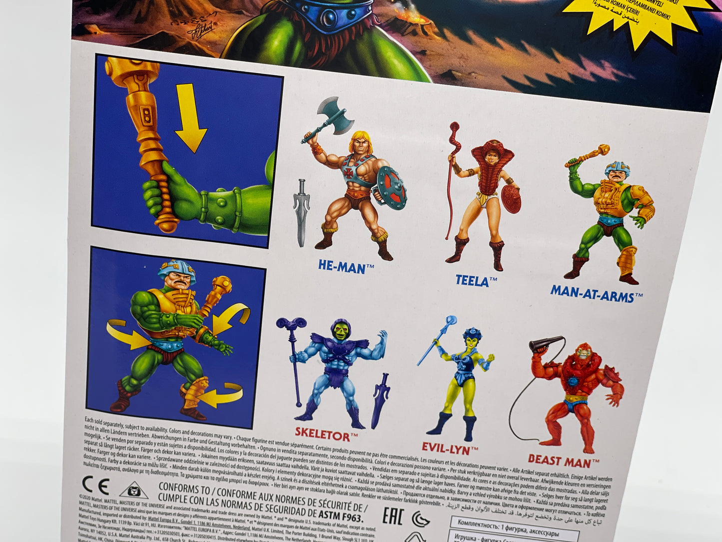 Masters of the Universe Origins "Man-At-Arms" unpunched MOTU (Mattel)