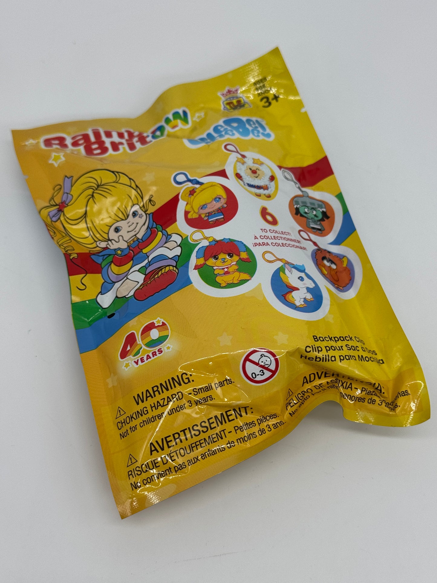 Bijou de sac, pince à sac, pince à sac à dos, Regina Rainbow « Blindbag » Rainbow Brite