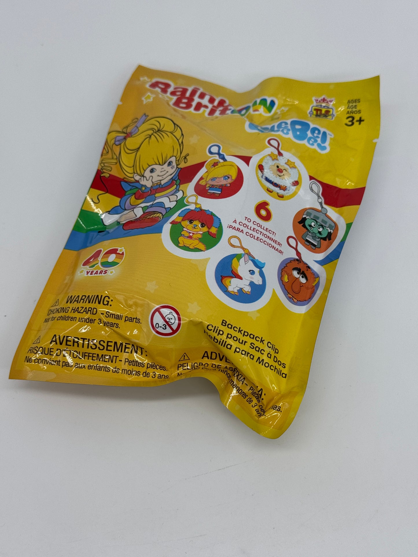 Bijou de sac, pince à sac, pince à sac à dos, Regina Rainbow « Blindbag » Rainbow Brite