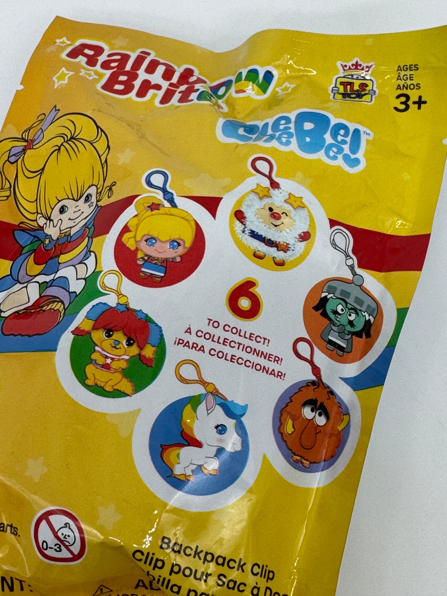 Bijou de sac, pince à sac, pince à sac à dos, Regina Rainbow « Blindbag » Rainbow Brite