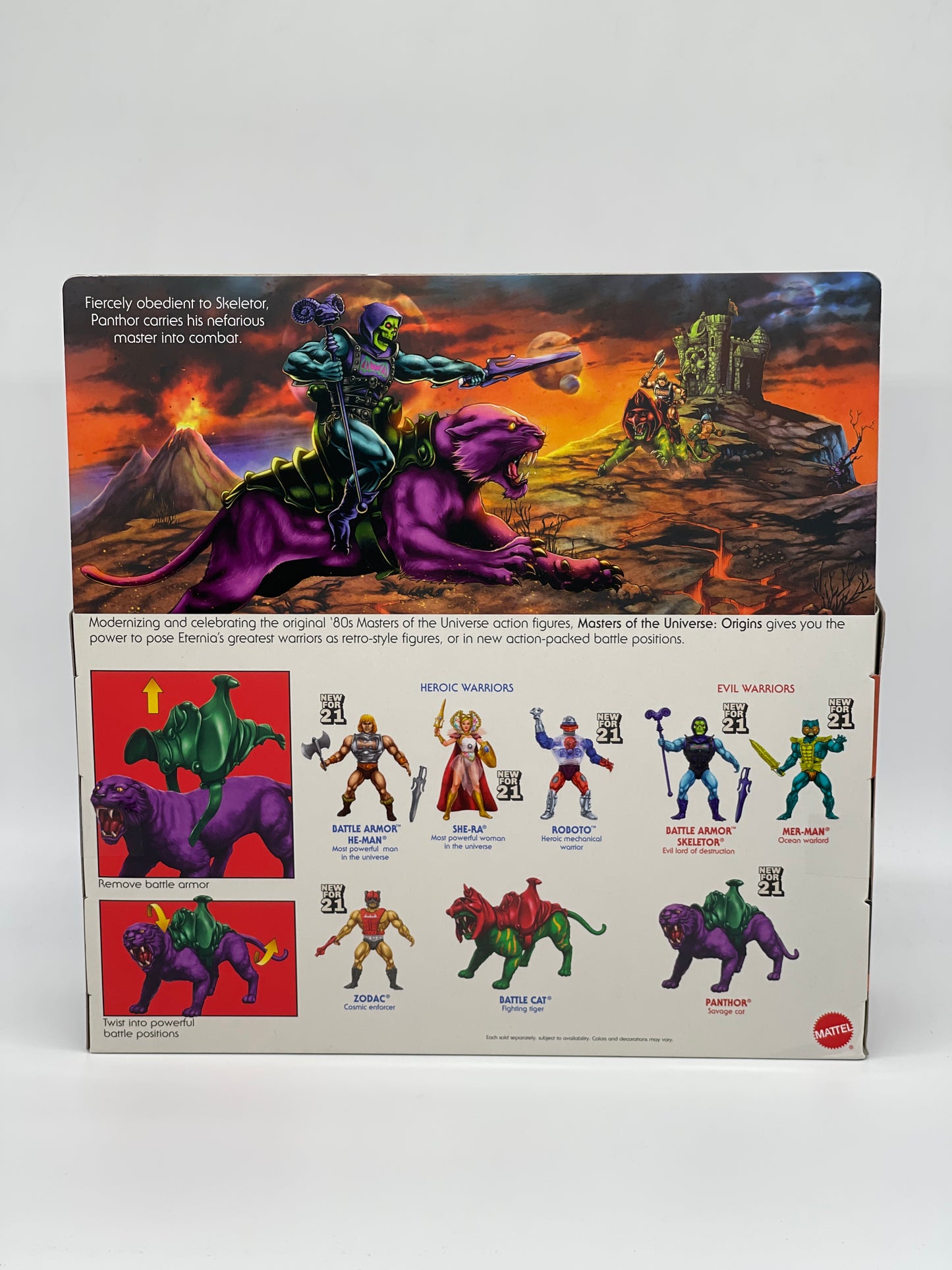 Masters of the Universe Origins "Panthor Savage Cat Flocked" - US Version (Mattel)