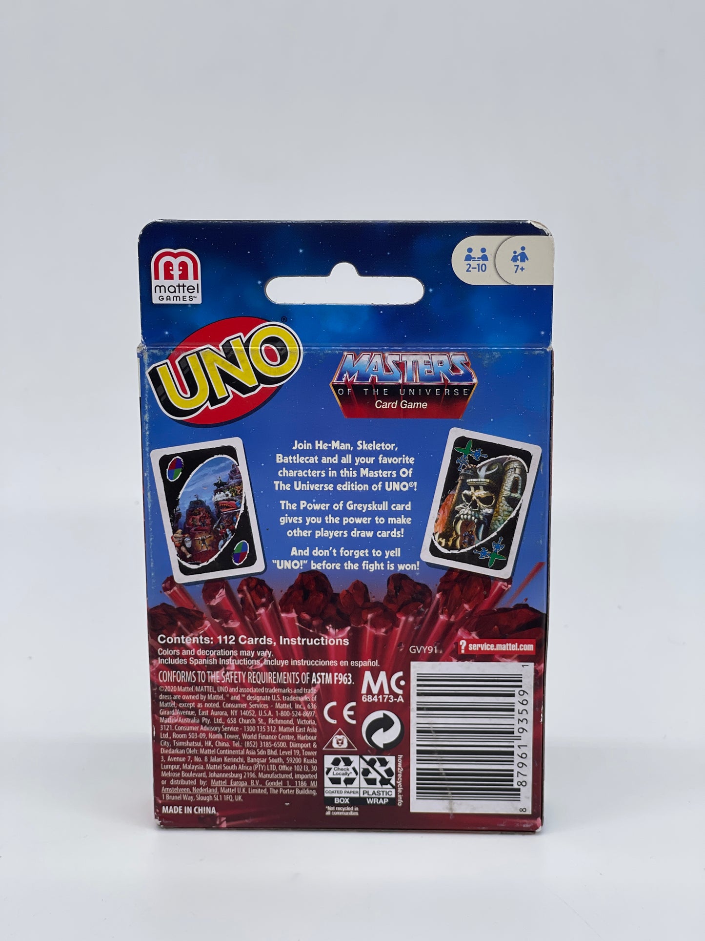 Masters of the Universe UNO mit Sonderregel - US Version Mattel (2021)