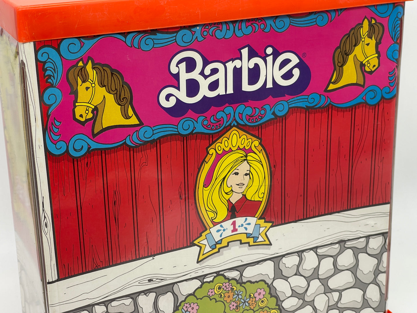 Barbie Vintage "Pferdestall" Koffer, lose, Mattel (1976)