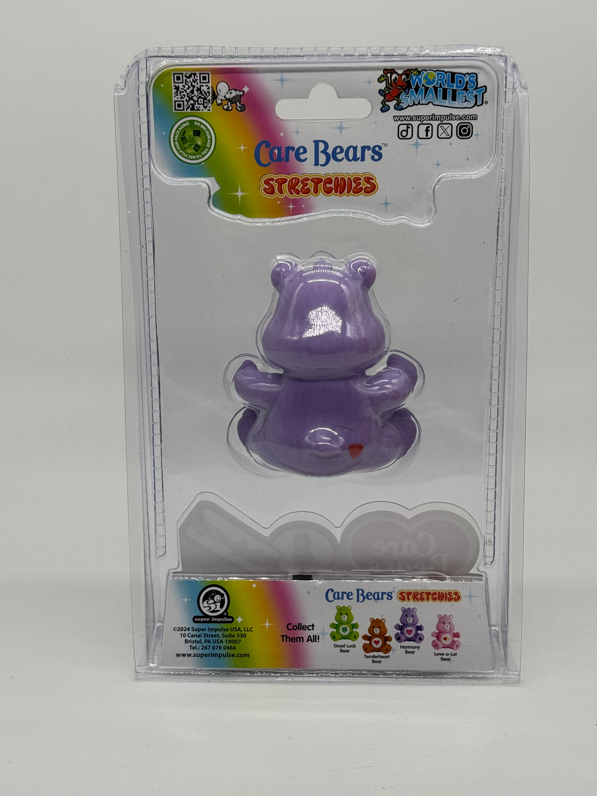 World's Smallest "Harmony Bear" Care Bears Stretchies (2024)