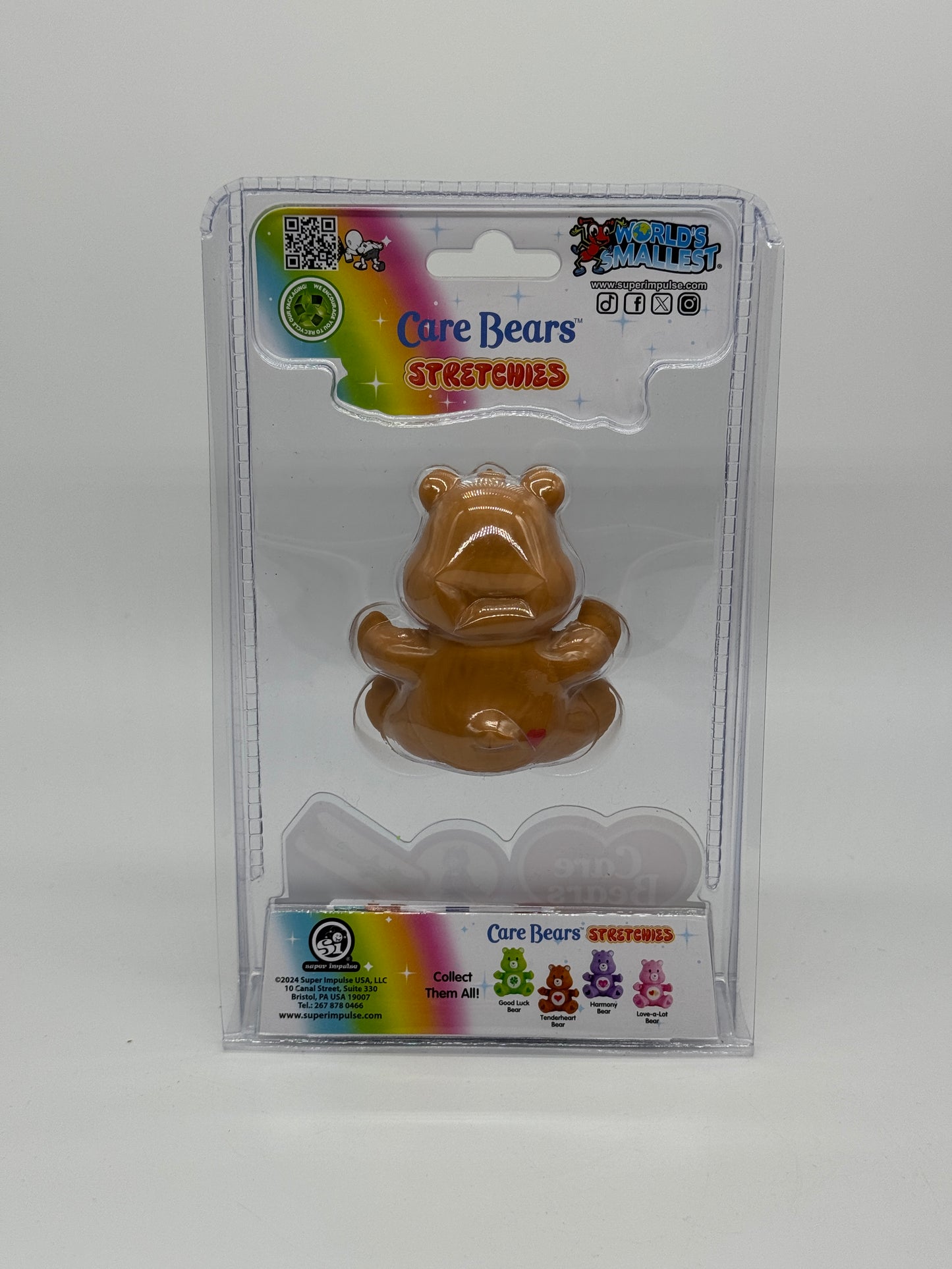 World's Smallest "Tenderheart Bear" Care Bears Stretchies / Glücksbärchis (2024) - End of Toys Store