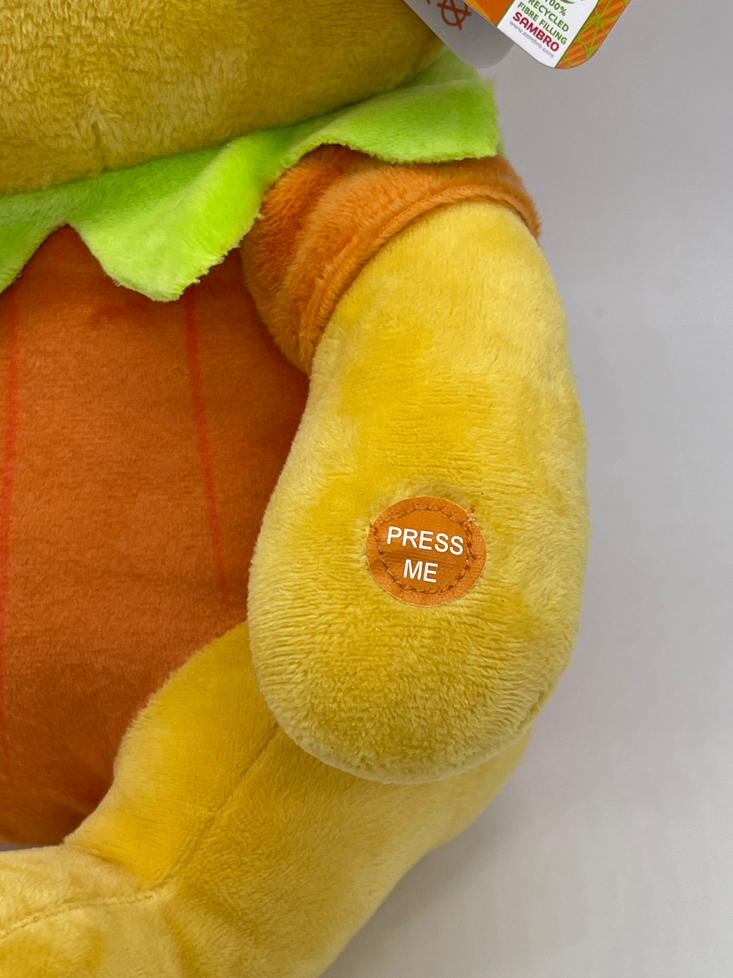 Disney Halloween "Winnie the Pooh Kürbis" Plüschtier Stofftier mit Halloweensound