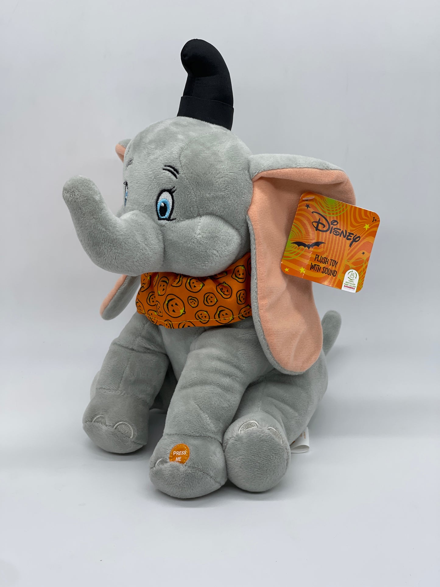 Disney Halloween "Dumbo Kürbis Pumpkin" Plüschtier Stofftier mit Halloweensound