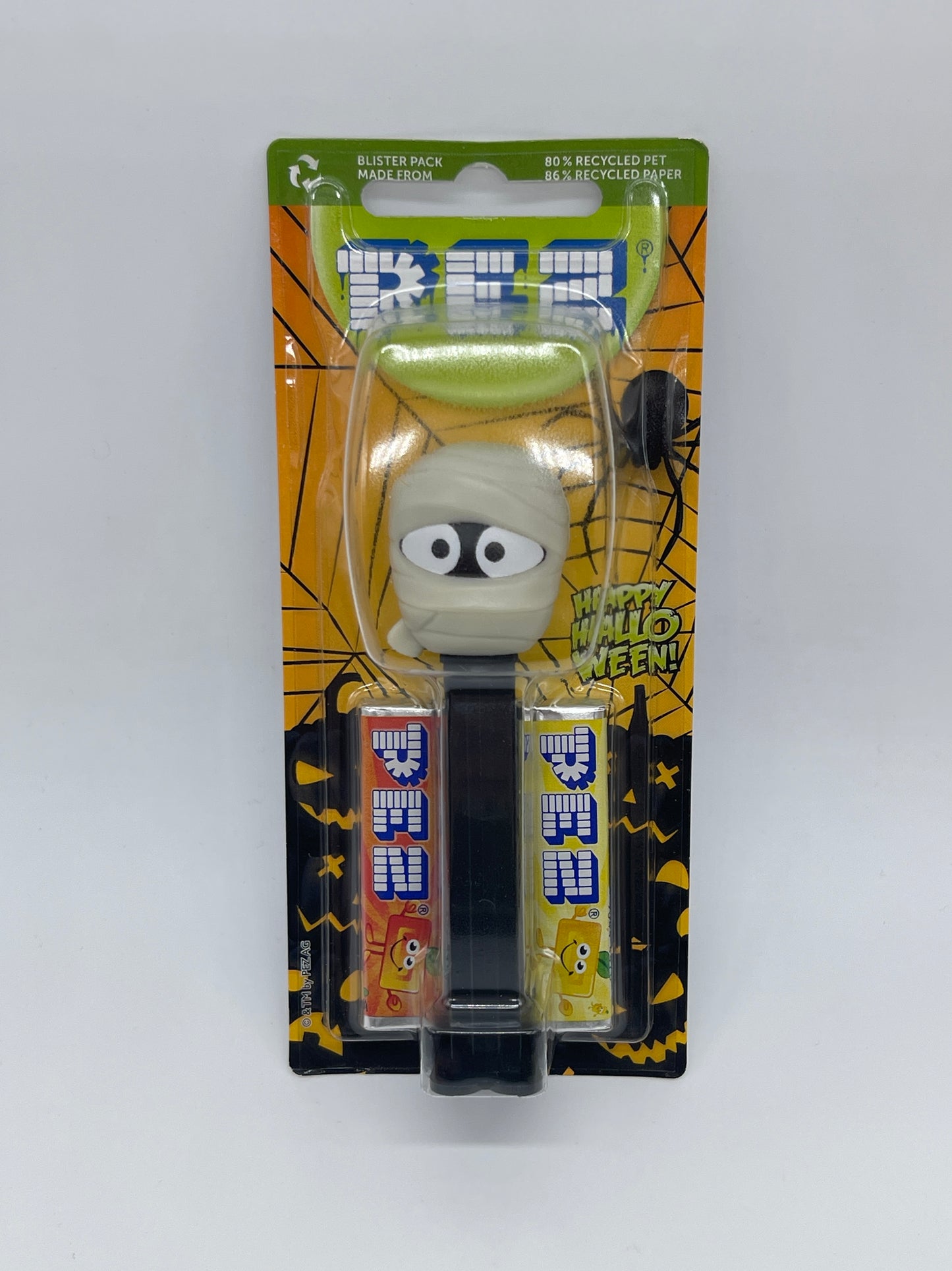 6x PEZ Happy Halloween 2023 "Vampir, Mumie, Kürbis, Hexe, Geist, Fledermaus"