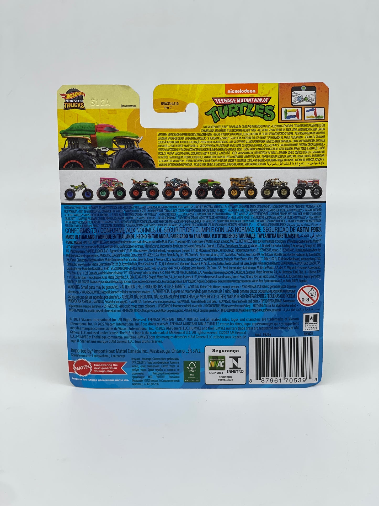 Hot Wheels Monster Trucks "Raphael" Teenage Mutant Ninja Turtles (2022)