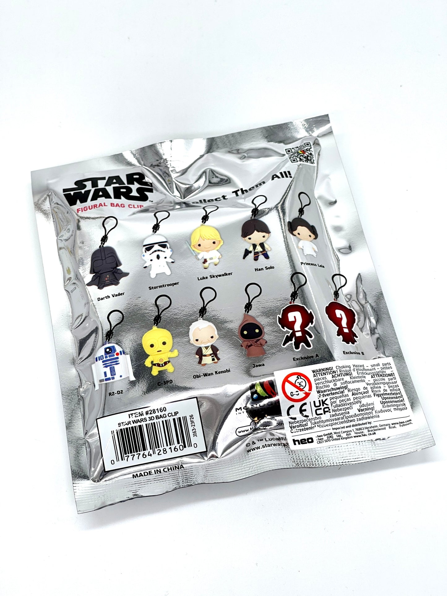 Star Wars 3D "Taschenanhänger" Figural Bag Clip Schlüsselanhänger Serie 1 (Monogram) - End of Toys Store