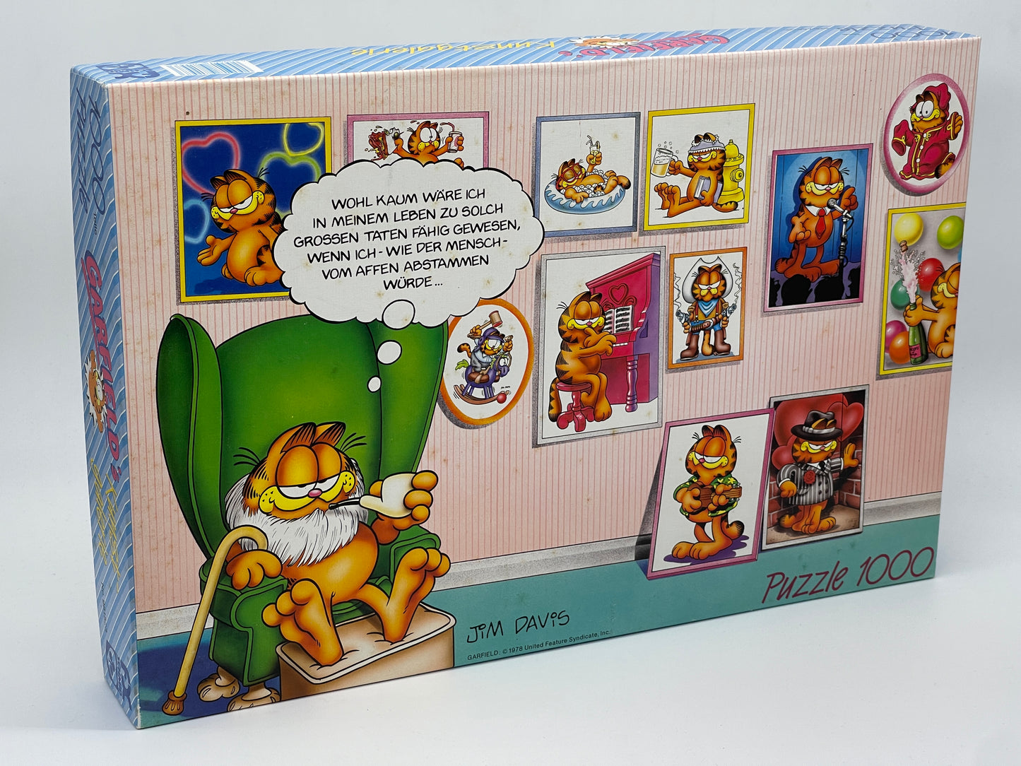 Garfield's "Kunstgalerie" 1000 Teile Puzzle 67,5 x 44 cm FX Schmid Spiele 1978 Vintage
