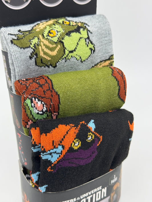 Masters of the Universe "Cringer, Battle Cat, Orko" Revelation 3er Socken Set Gr. 35-45