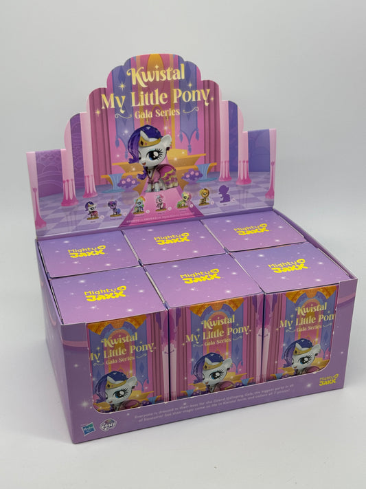My Little Pony Mini "Kwistal Gala Series" Blindbox Rarity, Twilight Sparkle, Rainbow Dash, Pinkie Pie, Fluttershy, Applejack, Rare