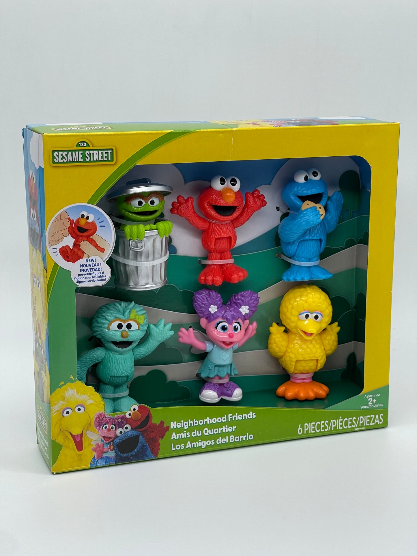 Sesamstraße "Neighborhood Friends" Oskar, Elmo, Abby, Bibo, Krümelmonster US Version