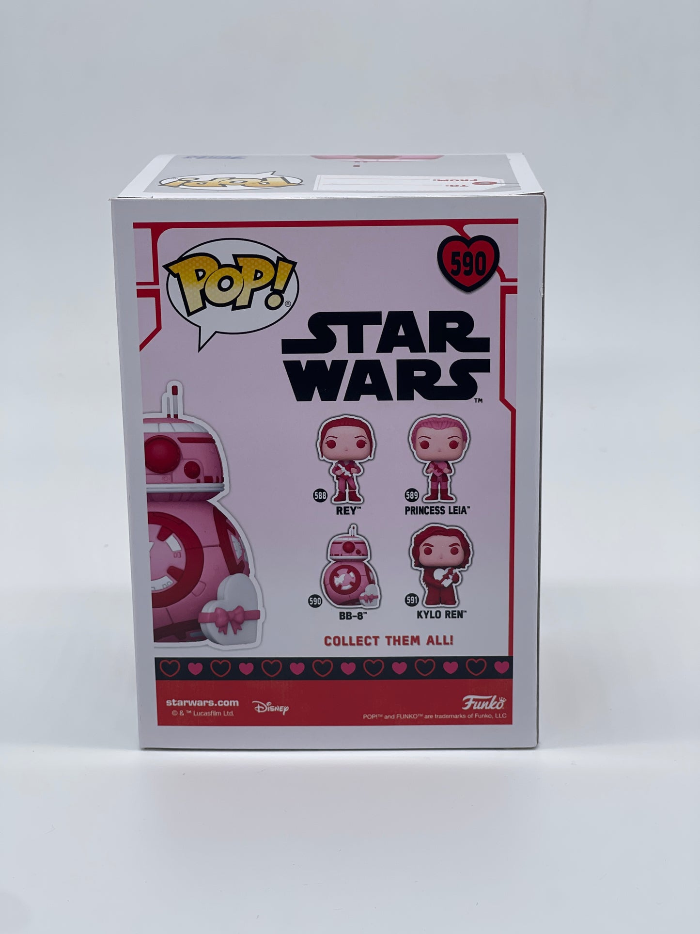 Funko Pop Star Wars 590 "BB-8" <3 Valentines Edition <3 Bobble Head (2022)