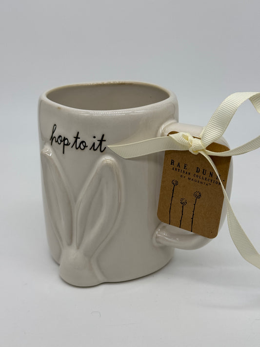 Rae Dunn Tasse "Hop To It" Ostern Kaffeebecher -181- Artisan Collection by Magenta