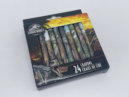 Crayons de cire « Spiderman, Jurassic World, Transformers » divers ensembles