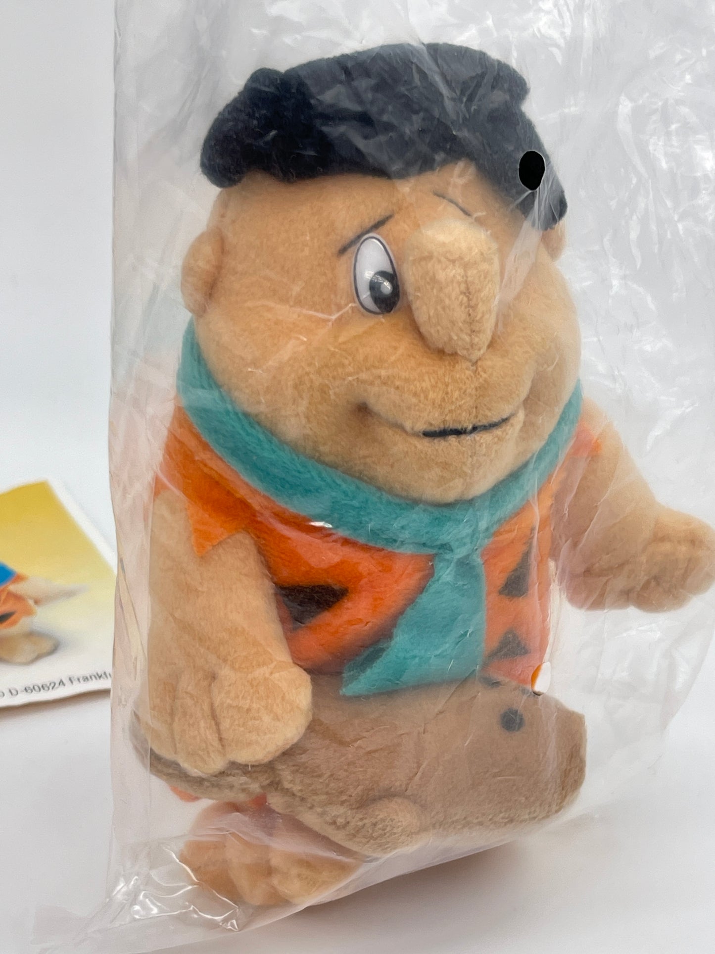 Kinder Freunde "Fred Feuerstein" Familie Feuerstein Plüschfigur Vintage 2001 (versiegelt)