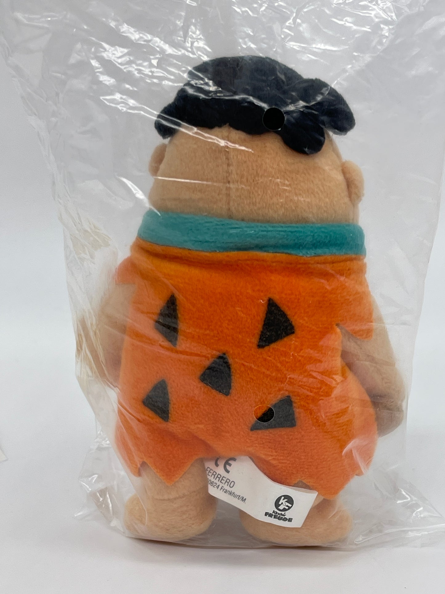 Kinder Freunde "Fred Feuerstein" Familie Feuerstein Plüschfigur Vintage 2001 (versiegelt)