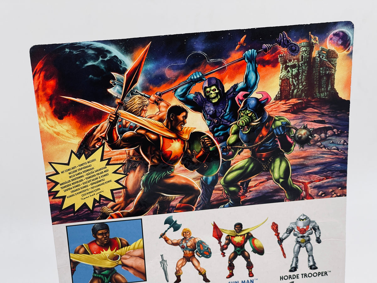 Masters of the Universe Origins - SUN MAN - Wave 8 unpunched MOTU (Mattel) - End of Toys Store