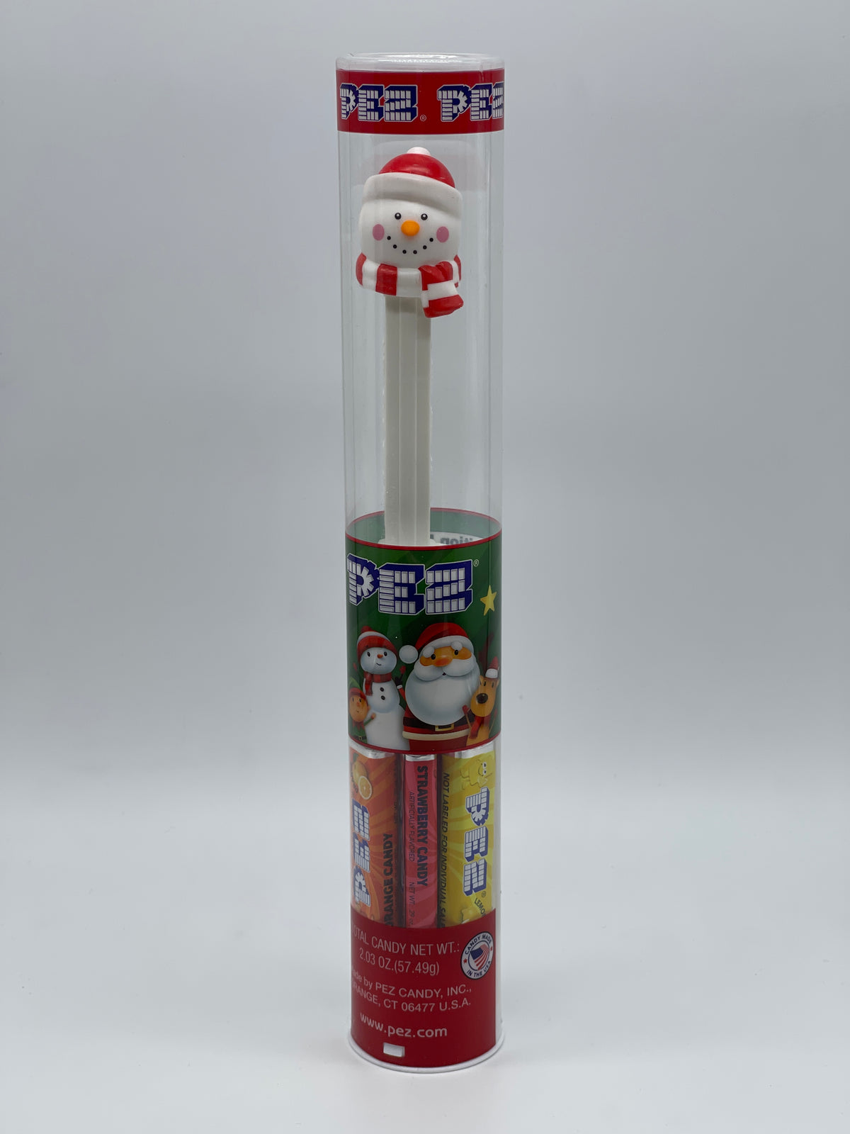 Tube PEZ Édition Noël « Bonhomme de neige » Coffret Collector USA (2022)
