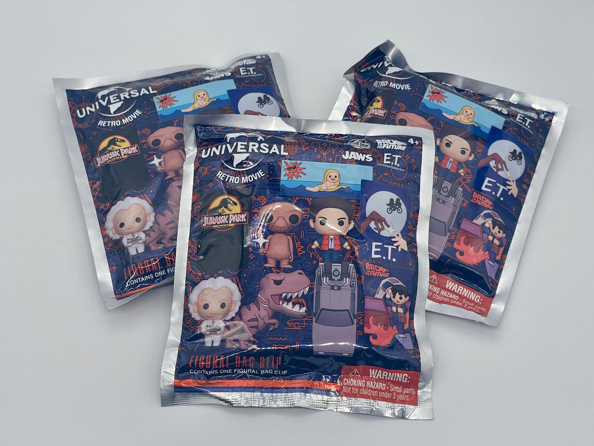 Universal Studios Retro Movie "Taschenanhänger" 3D Figural Bag Clip Schlüsselanhänger - End of Toys Store