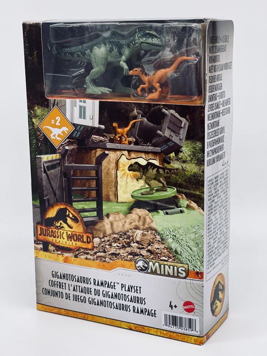 Jurassic World Dominion Minis Giganotosaurus Spielset Launch & Destroy (Mattel)