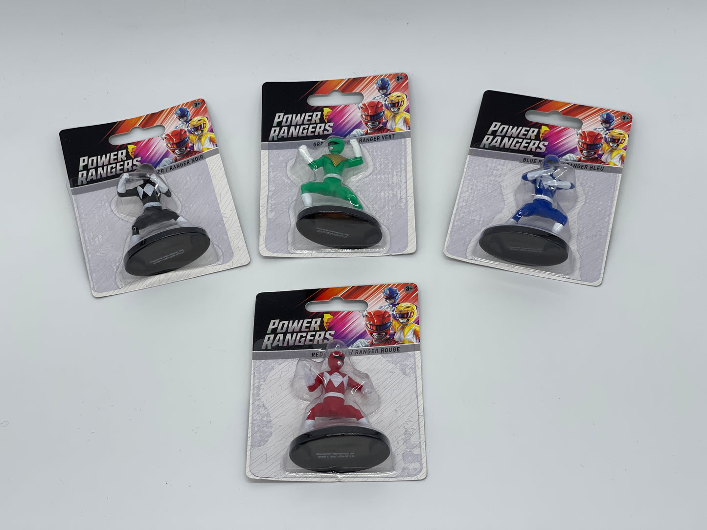 Power Rangers « Micro Figurines » Ranger rouge, bleu, noir, rose et vert (sélection)