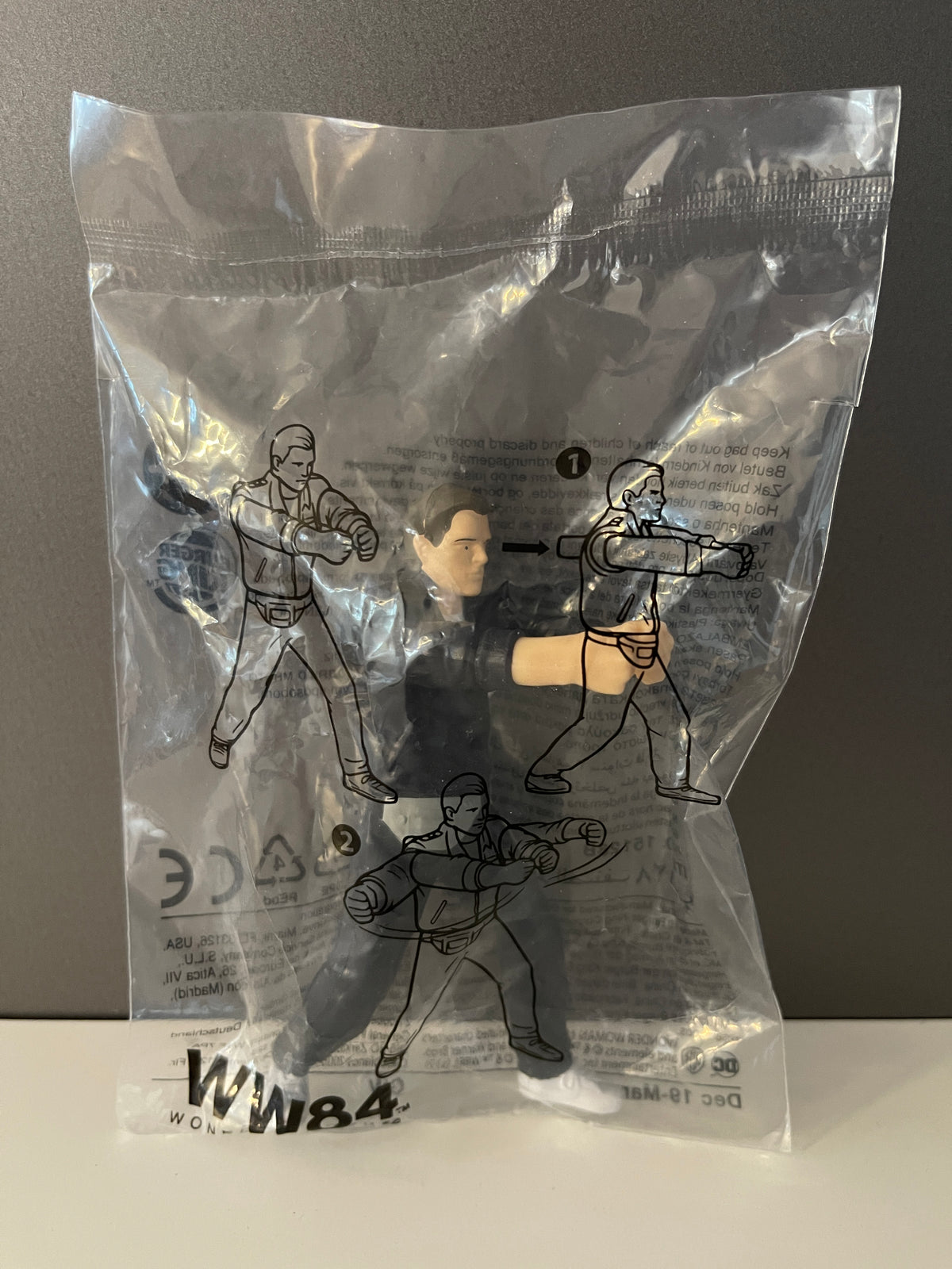 Menu Burger King Jr. - Wonder Woman de WW84, Steve Trevor - (2020) non ouvert