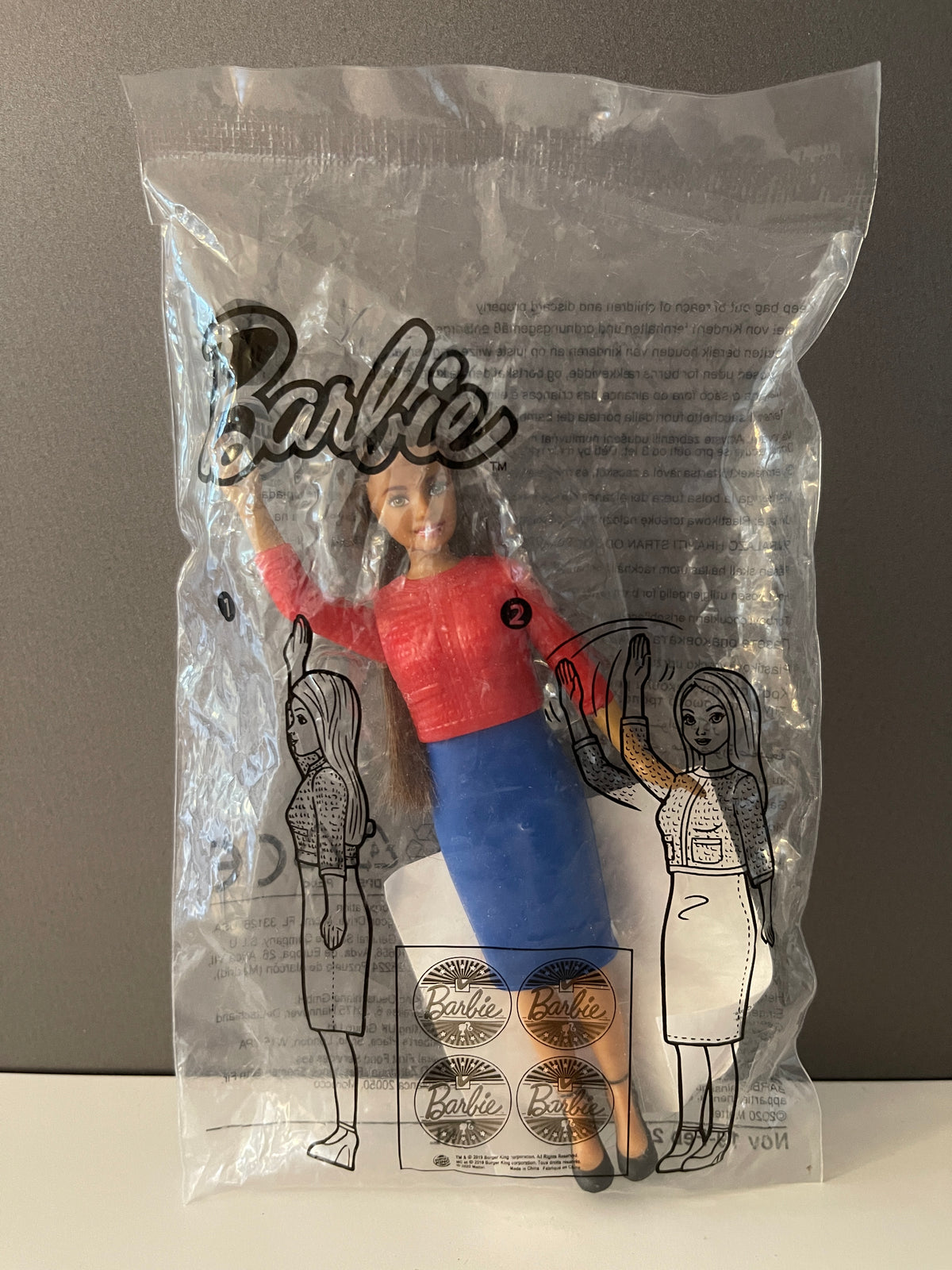 Menu Burger King Jr. - Barbie, tu peux être n'importe quelle présidente - (2020) non ouvert
