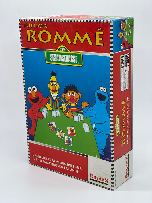 Sesamstraße "Junior Rommé" Familienspiel Relaxx Spiele Vintage (1997)